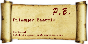 Pilmayer Beatrix névjegykártya